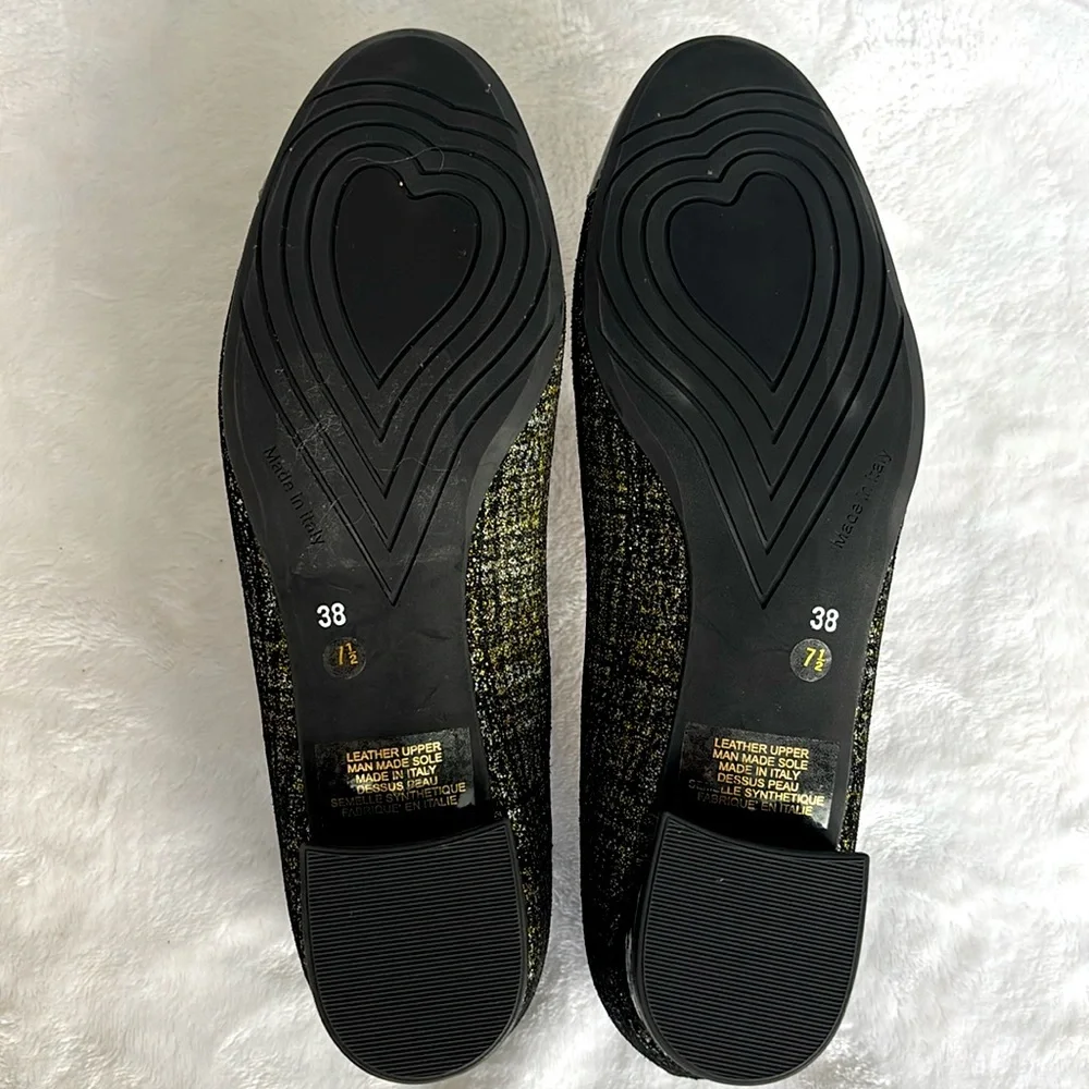 FERCA 81 Italian Genuine Leather Cap Toe Low Heel Green Tweed Pump--NEW--7.5 - Picture 14 of 16